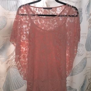 3 for $25!!! Pink Suzy Shier two part top, size Small.
